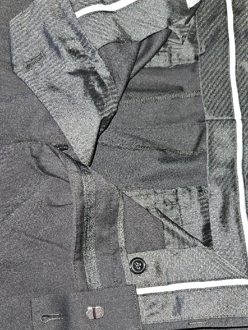 Louis Raphael Size W35XL32 Men's Black Classic Dress Pants - Modern Fit
